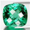 Image 1 : 33.50ct Flashing Cushion Checker Cut Green Amethyst   (GEM-16596)