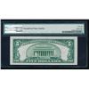 Image 2 : 1934B $5 Silver Certificate PMG 66EPQ
