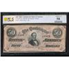 Image 1 : 1864 $50 T-40 Confederate PCGS 58