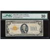 Image 1 : 1928 $100 Gold Certificate PMG 30