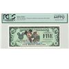 2001 $5 Disney Dollar PCGS 64PPQ