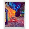 Image 1 : Terrace Cafe by Vincent Van Gogh Estate Signed Giclee