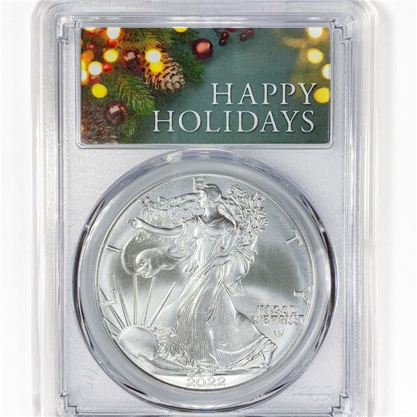 2022 A.S.E. 1st Strike Happy Holidays PCGS MS70