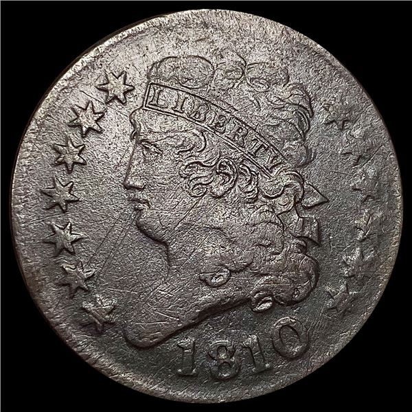 1810 Classic Head Half Cent NEARLY UNCIRCULATED