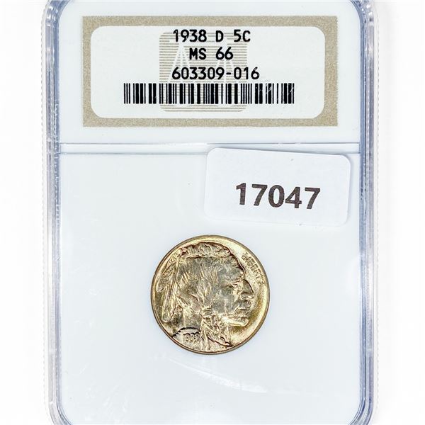 1938-D Buffalo Nickel NGC MS66