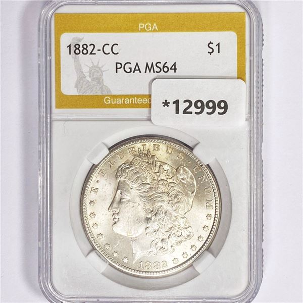 1882-CC Morgan Silver Dollar PGA MS64