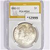 Image 1 : 1882-CC Morgan Silver Dollar PGA MS64