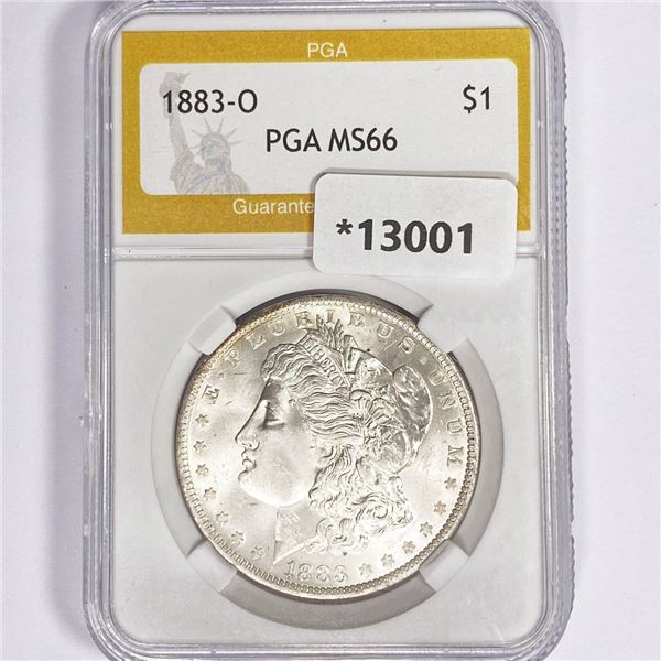 1883-O Morgan Silver Dollar PGA MS66