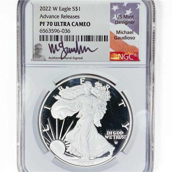2022-W A.S.E. Guadioso Signed NGC PF70 UC
