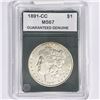 Image 1 : 1891-CC Morgan Silver Dollar GG MS67