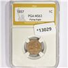 Image 1 : 1857 Flying Eagle Cent PGA MS63