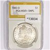 Image 1 : 1883-O Morgan Silver Dollar PGA MS65+ DMPL