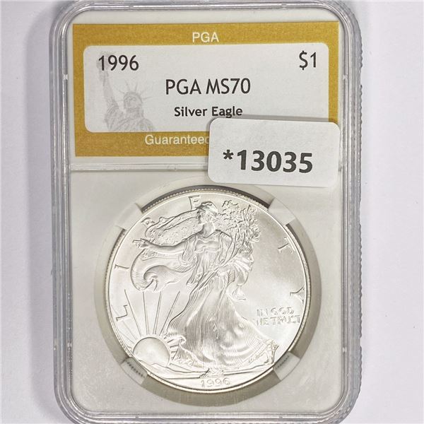 1996 American Silver Eagle PGA MS70