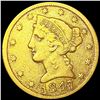 Image 1 : 1847 $5 Gold Half Eagle NICELY CIRCULATED