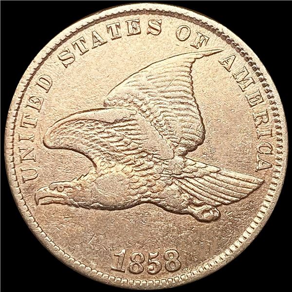 1858 Flying Eagle Cent ABOUT UNCIRCULATED