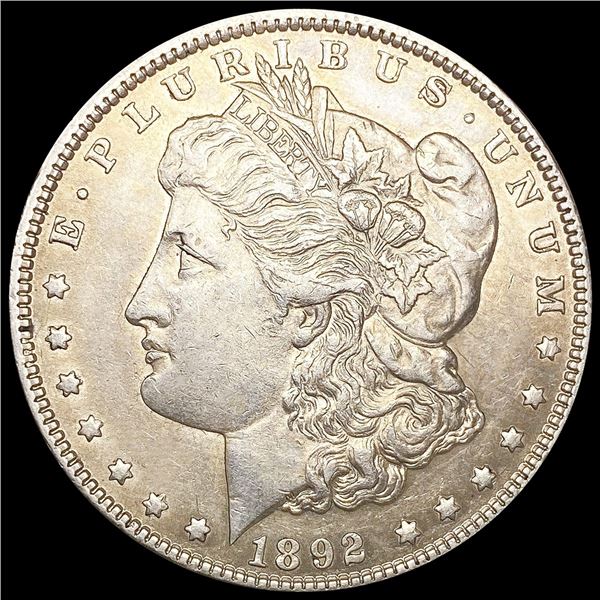1892 Morgan Silver Dollar ABOUT UNCIRCULATED