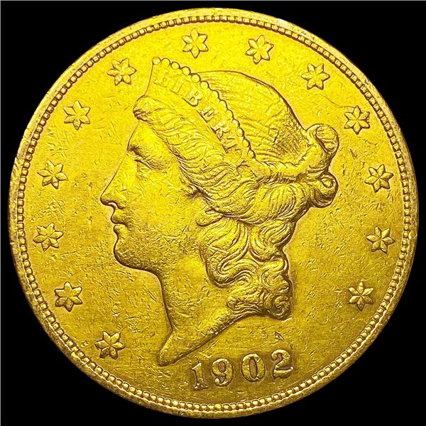 1902-S $20 Gold Double Eagle CLOSELY UNCIRCULATED