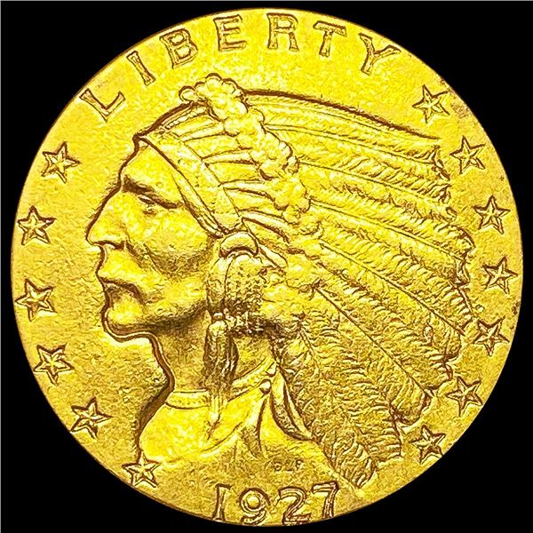 1927 $2.50 Gold Quarter Eagle NEARLY UNCIRCULATED