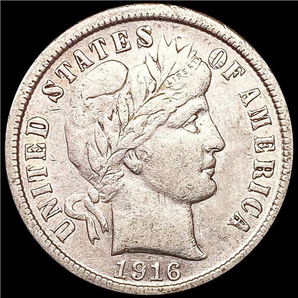 1916 Barber Dime UNCIRCULATED