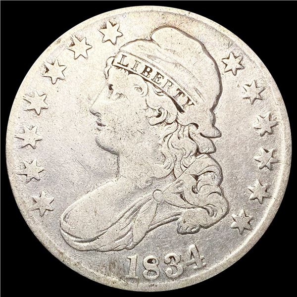 1834 Capped Bust Half Dollar NICELY CIRCULATED