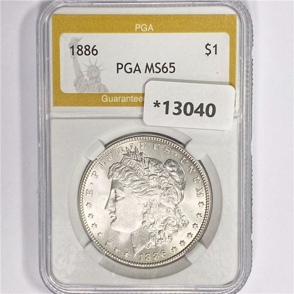 1886 Morgan Silver Dollar PGA MS65