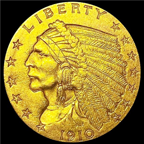 1910 $2.50 Gold Quarter Eagle CLOSE UNC