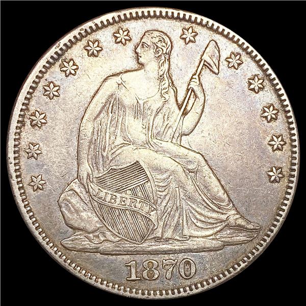 1870 Seated Liberty Half Dollar UNCIRCULATED