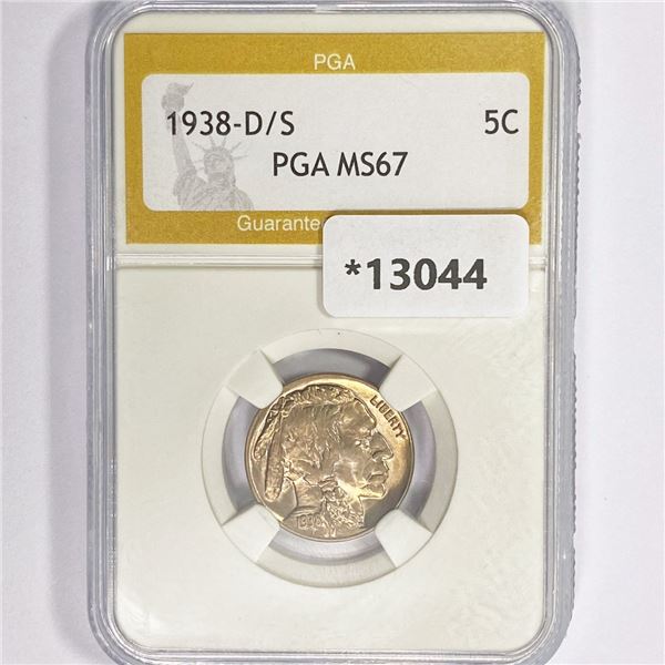 1938-D/S Buffalo Nickel PGA MS67
