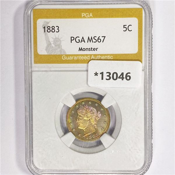 1883 Liberty Victory Nickel PGA PR67 Monster