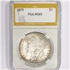 Image 1 : 1879 Morgan Silver Dollar PGA MS65