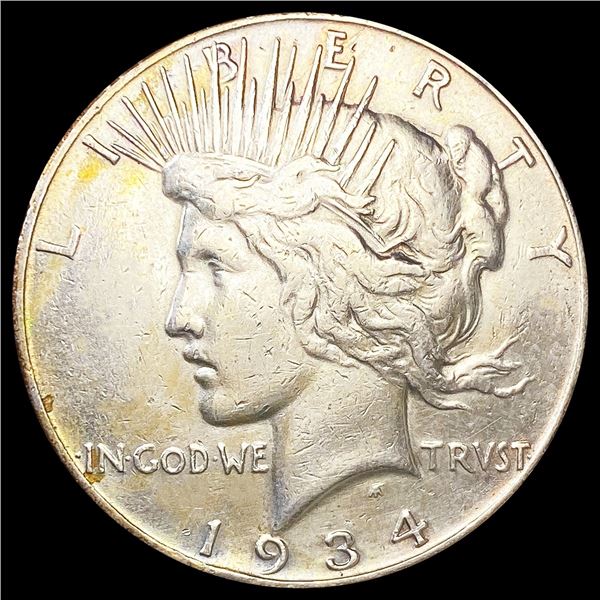 1934-S Silver Peace Dollar CLOSELY UNCIRCULATED