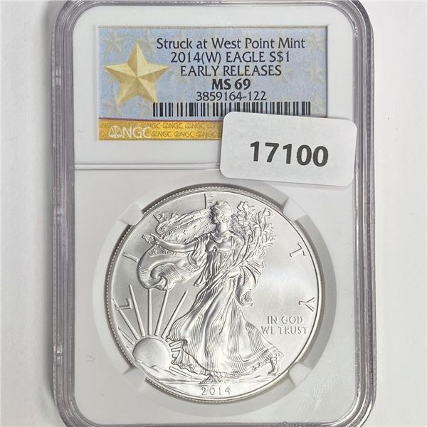 2014(W) American Silver Eagle NGC MS69