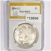 Image 1 : 1884-CC Morgan Silver Dollar PGA MS64