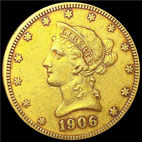 1906-S $10 Gold Eagle CLOSELY UNCIRCULATED