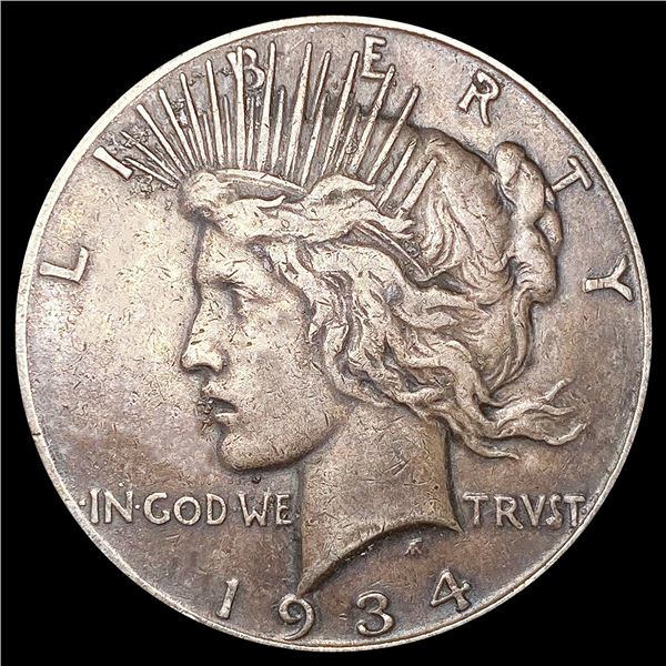 1934-S Silver Peace Dollar LIGHTLY CIRCULATED