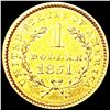 Image 2 : 1851 Rare Gold Dollar UNCIRCULATED