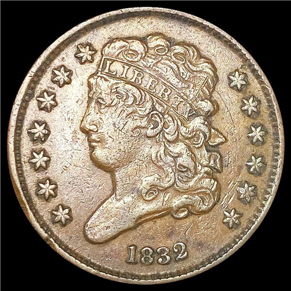1832 Classic Head Half Cent CLOSELY UNCIRCULATED