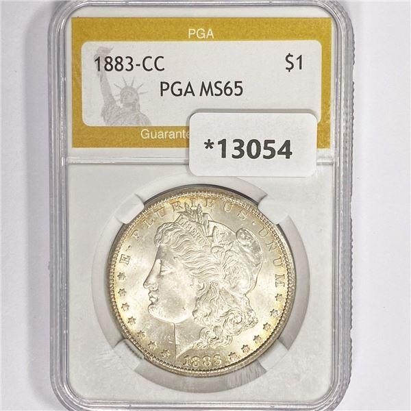 1883-CC Morgan Silver Dollar PGA MS65