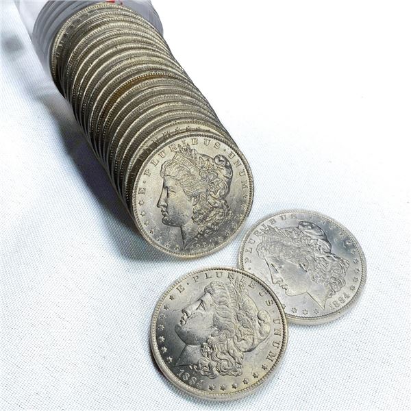 1884-O Morgan Silver Dollar Roll (20 Coins) BU