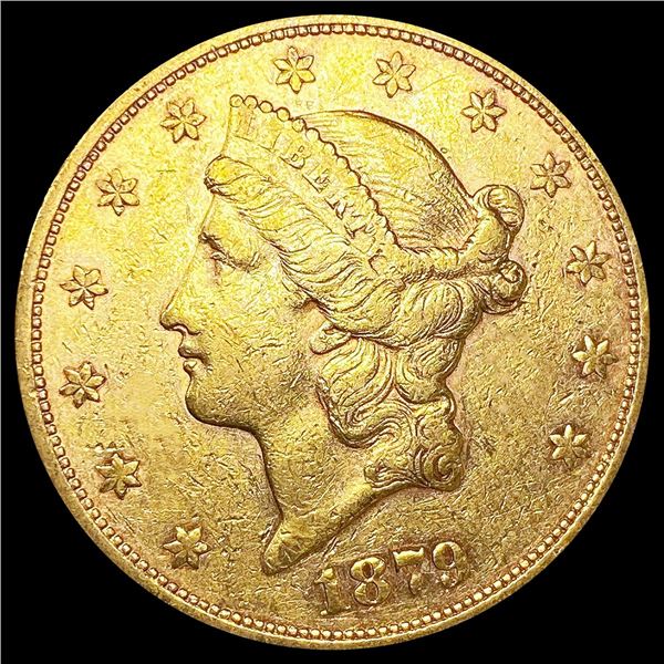 1879-S $20 Gold Double Eagle CLOSELY UNCIRCULATED