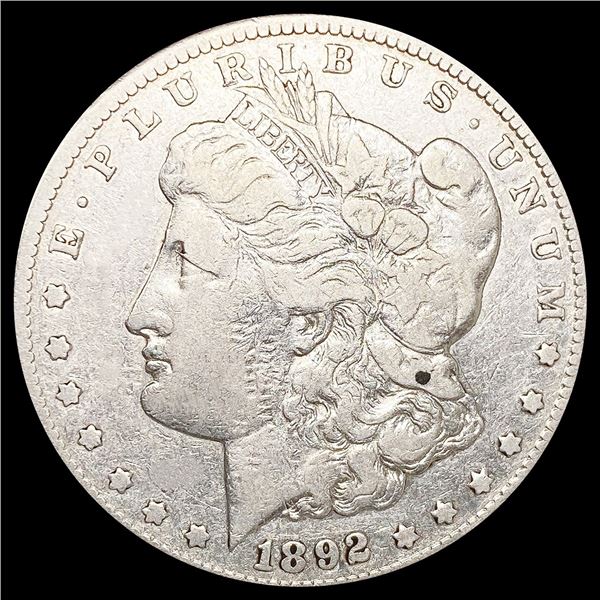 1892-CC Morgan Silver Dollar LIGHTLY CIRCULATED