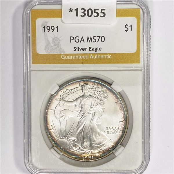1991 American Silver Eagle PGA MS70