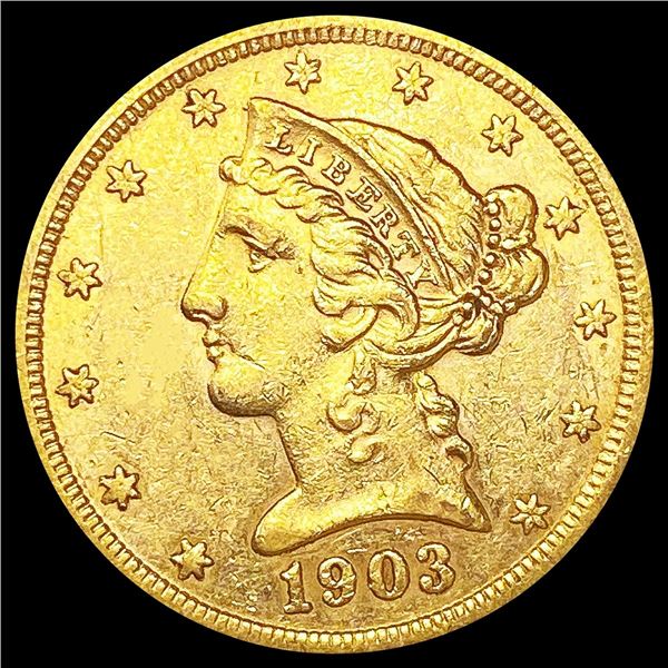 1903-S $5 Gold Half Eagle UNCIRCULATED
