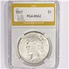 Image 1 : 1927 Silver Peace Dollar PGA MS62
