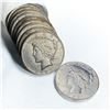Image 1 : 1927-S Peace Silver Dollar Roll (12 Coins) BU