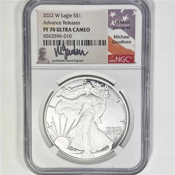 2022-W A.S.E. Gaudioso Signed NGC PF70 UC