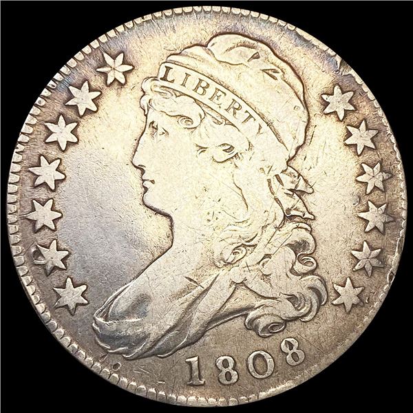 1808 Capped Bust Half Dollar NICELY CIRCULATED