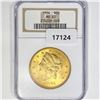 Image 1 : 1904 $20 Gold Double Eagle NGC MS63