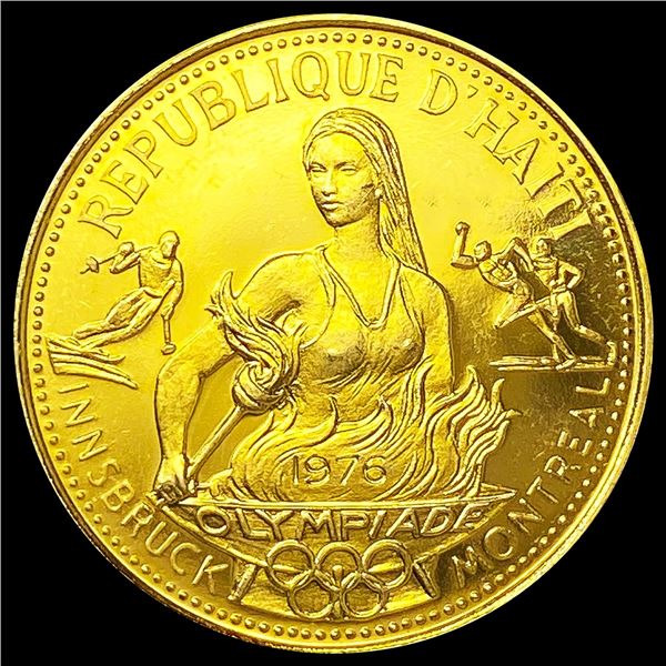 1974 Haiti Gold 200 Gourdes .08ozt GEM PROOF