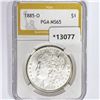 Image 1 : 1885-O Morgan Silver Dollar PGA MS65